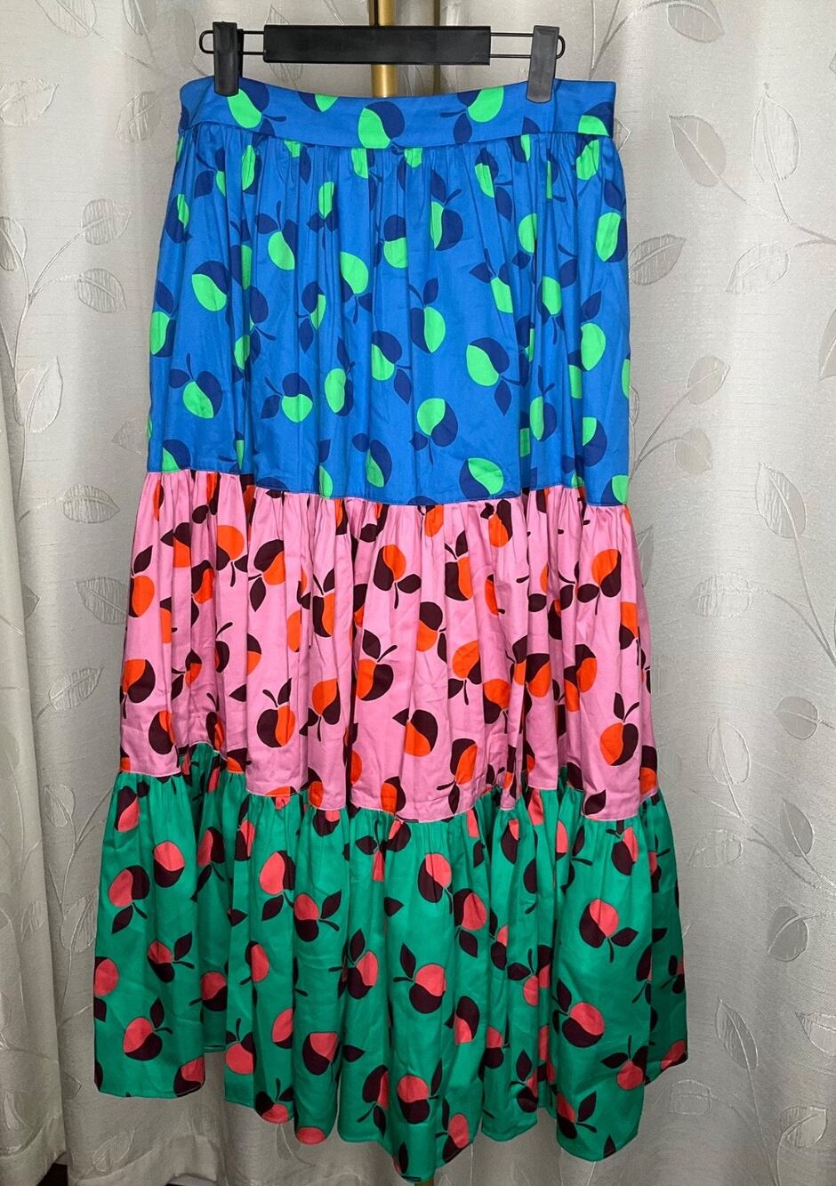 NWOT Kate Spade New York 3 Tiered Midi/Maxi Skirt, Size 10, MSRP $298 - Picture 2 of 11